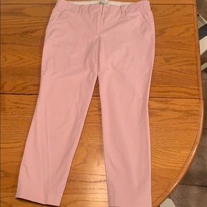 J Crew Cafe Capri Light Pink 6